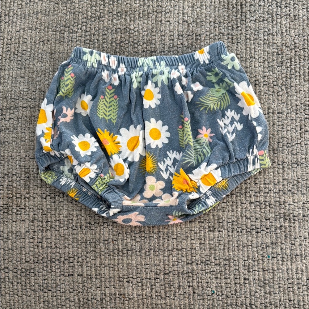 Cat & Jack Floral Bubble Shorts in Blue and Yellow